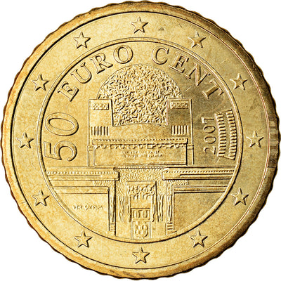 Autriche, 
            
               50 Euro Cent, 
            
               2007