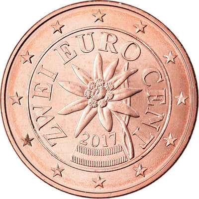 Autriche, 
            
               2 Euro Cent, 
            
               2017