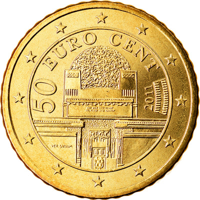 Autriche, 
            
               50 Euro Cent, 
            
               2011