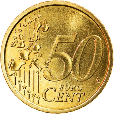 Italie, 
            
               50 Euro Cent, 
            
               2007