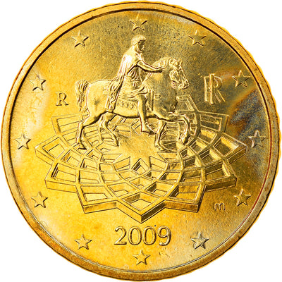 Italie, 
            
               50 Euro Cent, 
            
               2009