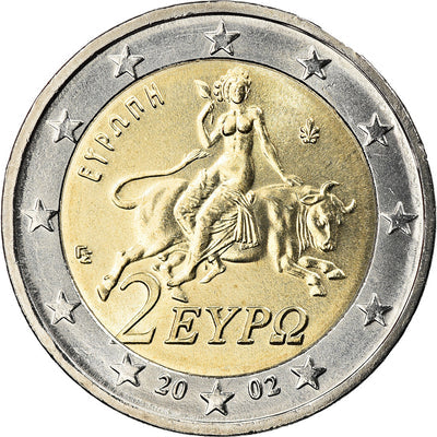 Grèce, 
            
               2 Euro, 
            
               2002