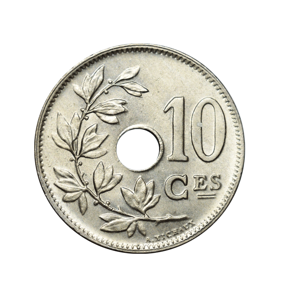 10 centimes - Albert Ier - Michaux - Belgique - 1911-1929